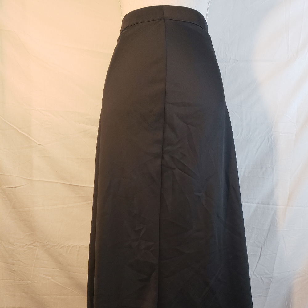 Mossimo Long Black Slanted Hem Skirt 16